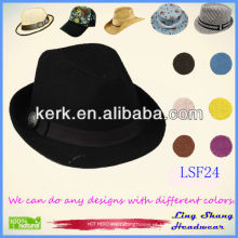 2013 Direct Factory Preço Tecido Fedora chapéus para venda cool cubeta chapéus, LSF24